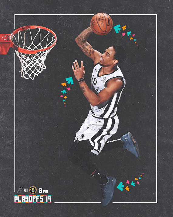 San Antonio Spurs 2018/19 Playoff Graphics by Brand Engagement Creative Director Justin Winget and Designer Owen Lindsey