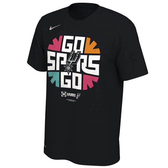 San Antonio Spurs 2018/19 Playoff Shooting Shirt by Creative Director Justin Winget and Designer Owen Lindsey