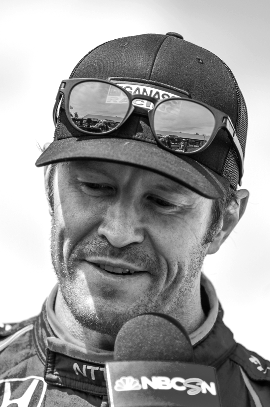 photo of IndyCar Driver Scott Dixon at Mid-Ohio Sports Car Course by Justin Winget