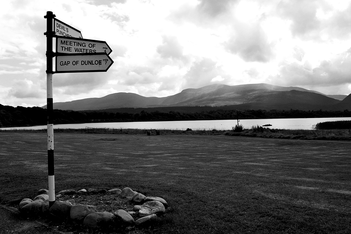 street signs in Killarney, Ireland - photographed by Justin Winget