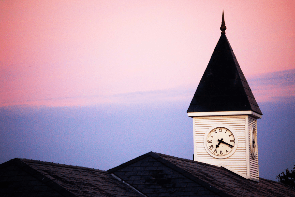 Church clock tower near Killarney, Ireland - photographed by Justin Winget