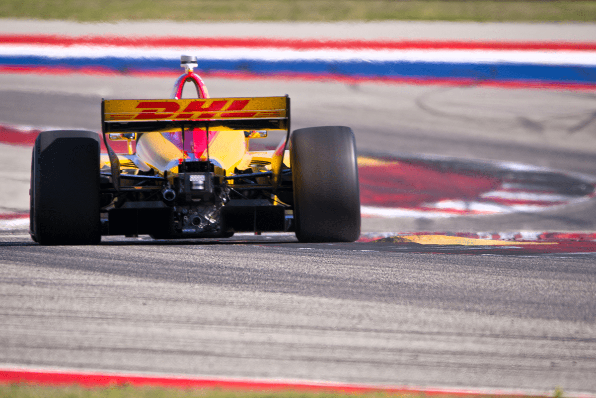 photo of IndyCar driver Ryan Hunter-Reay at the Circuit of the Americas by Justin Winget
