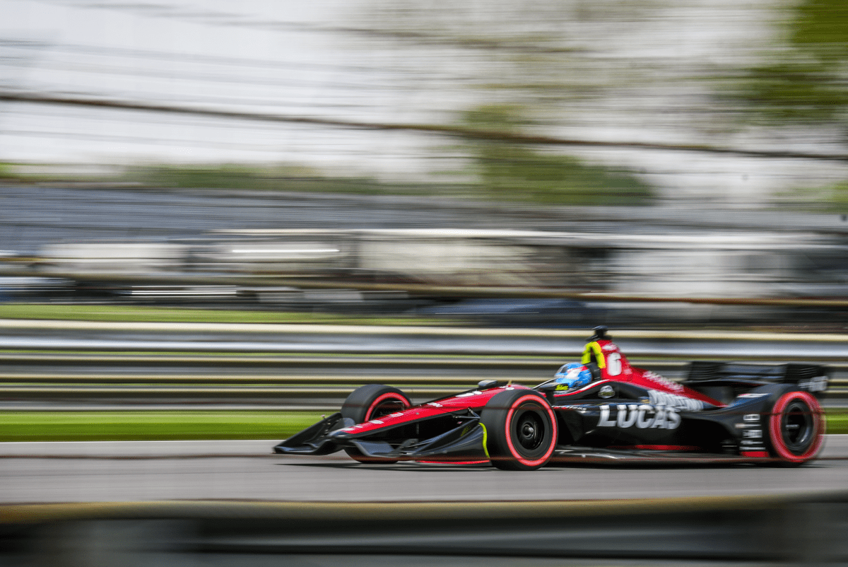 photo of IndyCar driver Robert Wickens at the Indianapolis Motor Speedway by Justin Winget
