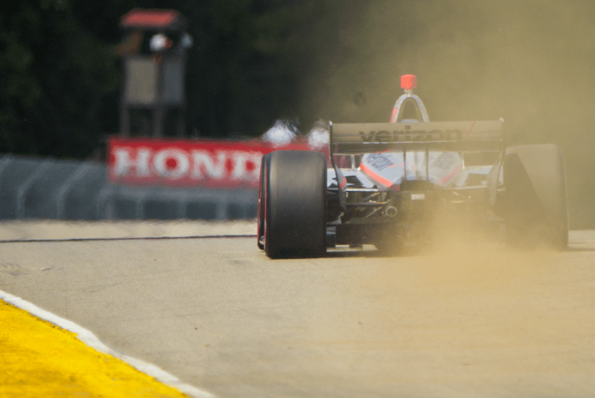 photo of IndyCar driver Will Power at Mid-Ohio Sports Car Course by Justin Winget