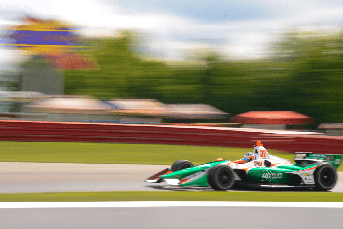 photo of IndyCar Driver Alfonso Celis Jr. at Mid-Ohio Sports Car Course by Justin Winget