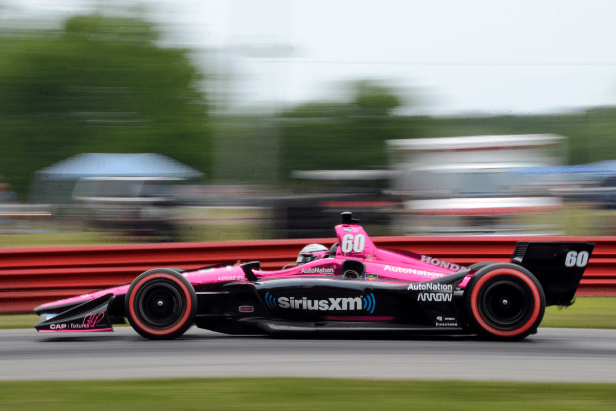 photo of IndyCar Driver Jack Harvey at the Mid-Ohio Sports Car Course by Justin Winget