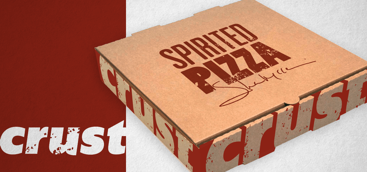 Crust Pizza Identity and logo for Shawn McLean Camarota Restaurant Group