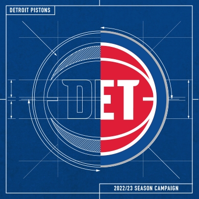 Detroit Pistons 22-23 season campaign by Creative Director Justin Winget